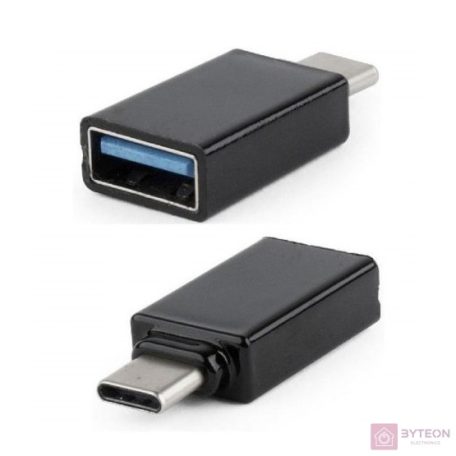 Akyga AK-AD-54 USB Type-C - USB3.0 A adapter Black