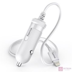 Hama Car charger Lightning (MFI) (iPad, iPhone) 2,4A White
