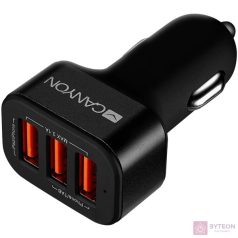 Canyon CNE-CCA06B Triple USB Car Charger 3.1A Black