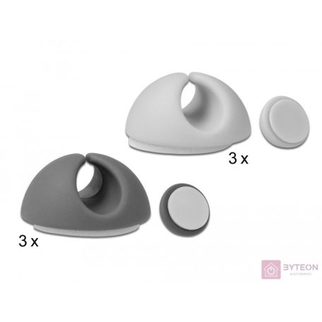 DeLock Cable Holder Set 6 pieces