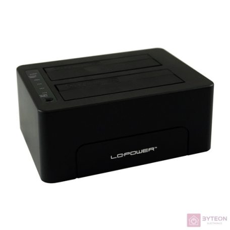 LC Power LC-DOCK-25-C HDD docking station Black