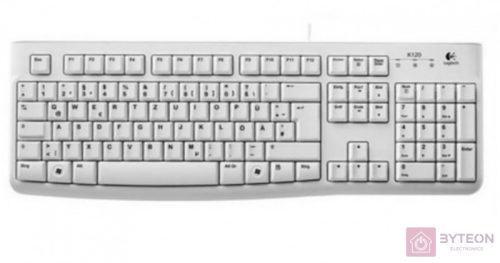Logitech K120 Német USB billentyűzet White OEM