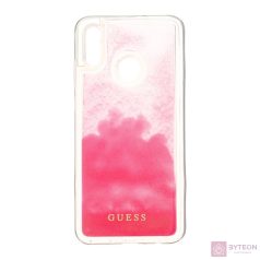   Guess Huawei Psmart sötétben világító átlátszó pink homok tok