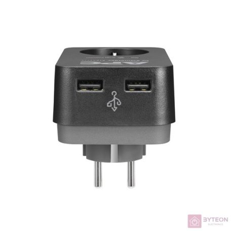APC PME1WU2B-GR SURGE PROTECTOR fekete túlfeszültségvédő