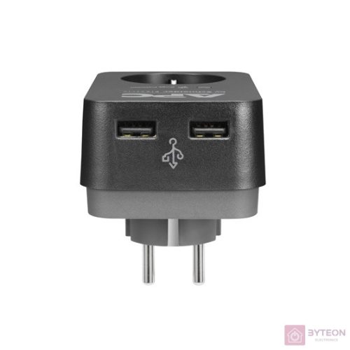 APC PME1WU2B-GR SURGE PROTECTOR fekete túlfeszültségvédő