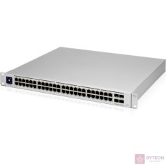   Ubiquiti UniFi USW-PRO-48-POE Gen2 48port GbE LAN 40xPoE+ 8xPoE++ 4xSFP+ port L3 menedzselhető switch