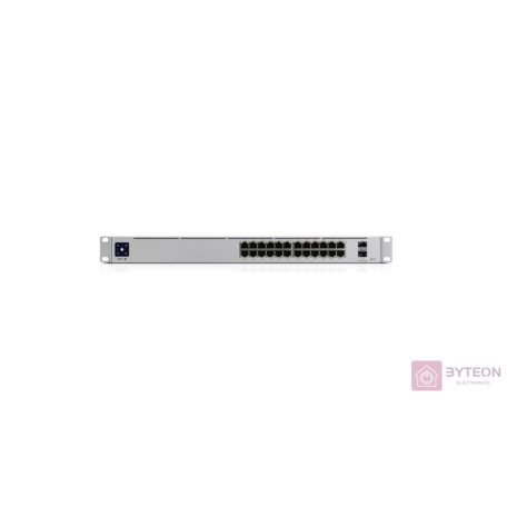 Ubiquiti UniFi USW-PRO-24-POE Gen2 24port GbE LAN 16xPoE+ 8xPoE++ 2xSFP+ port L3 menedzselhető switch