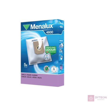 Menalux 4600 5 db szintetikus porzsák + 1 mikroszűrő