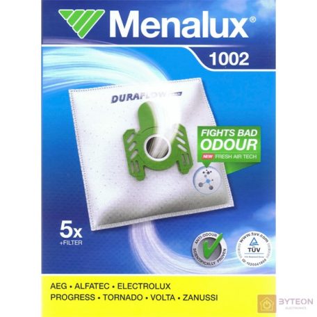 Menalux 1002 5 db szintetikus porzsák + 1 mikroszűrő