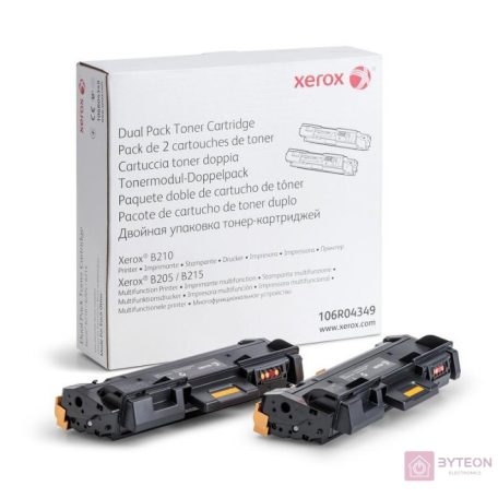 Xerox 106R04349 fekete duopack toner
