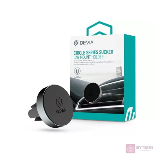 Devia ST329548 Devia Circle Air Vent Magnet szellőzőrácsba sötétszürke mágneses autóstartó