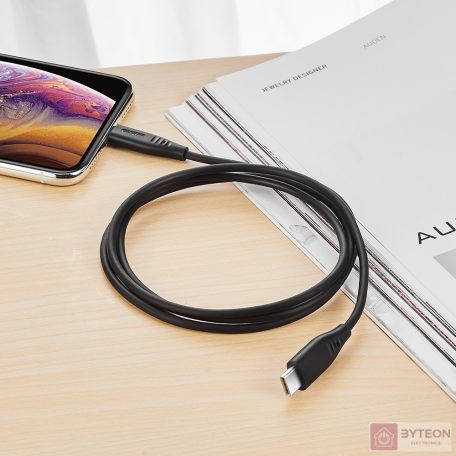 ESR  5v/3A/1m/fekete USB C lightning PD kábel