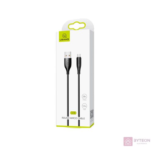 Usams SJ268USB01 fekete Micro USB kábel