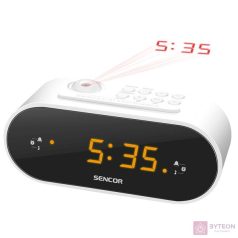 Sencor SRC 3100 W fehér kivetítős rádiós ébresztőóra