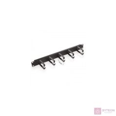   Triton 19” 1U fém patch rendező panel 73 mm-es gyűrűkkel
