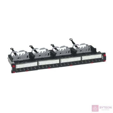 Legrand 19 colos-1U 24xRJ45 Cat6A árnyékolt (STP) patch panel