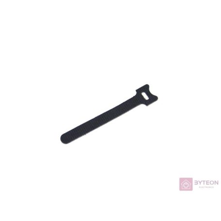 Handy 200x12mm 10db tépőzáras fekete vezetékkötegelő