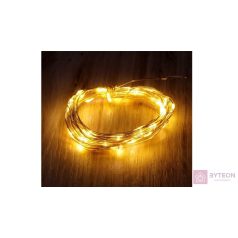 Fix fényű 5m/meleg fehér/50db LED-es fénydekoráció