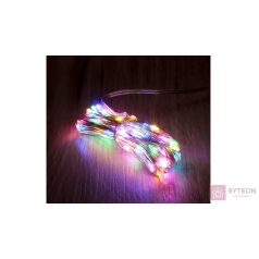   8 programos 10m/távirányítós/több színű/100db LED-es/USB-s fénydekoráció