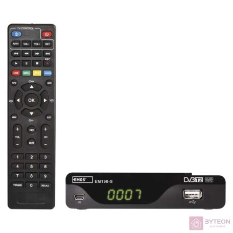 Emos J6014 EM190-s HD DVB-T2 beltéri egység