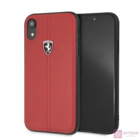 FERRARI iPhone 11 Pro Max függőlegesen csíkozott piros keménytok