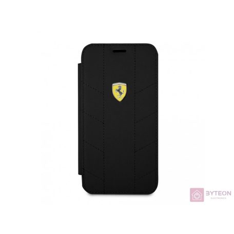 Ferrari iPhone X SF kihajtható racing tyres daphne fekete tok
