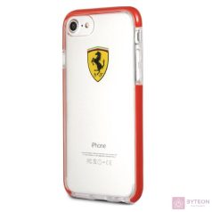 Ferrari iPhone 7 átlátszó fényes piros tok