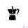Bialetti Moka Express Colour 3 személyes fekete kotyogós kávéfőző