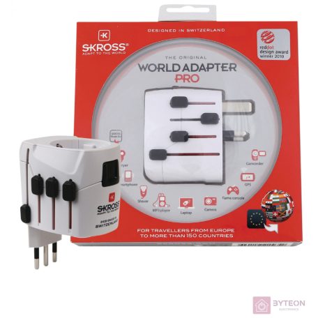 Skross SKR-PRO6,3A PRO földelt hálózati csatlakozó átalakító