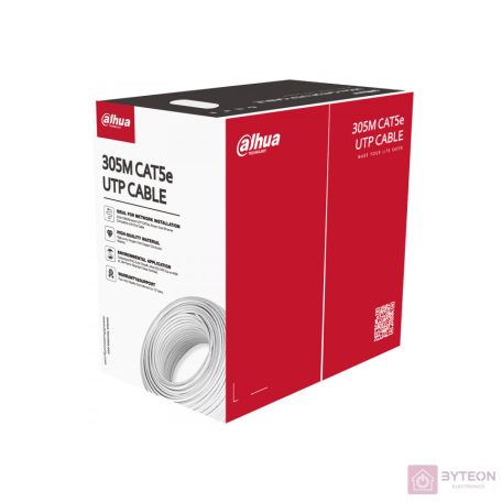 Dahua PFM920I-5EUN 305m, réz, PVC, árnyékolatlan, 4x2xAWG24 Cat.5E (U/UTP) fali kábel