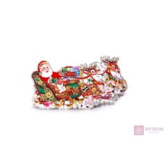 3D Mikulás mintás/34x21cm 2db karton dekoráció