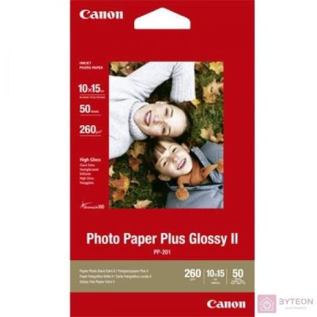 Canon PP201S fényes 10x15 50 lap 275g fotópapír