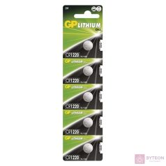 GP CR1220 lítium gombelem 5db/bliszter
