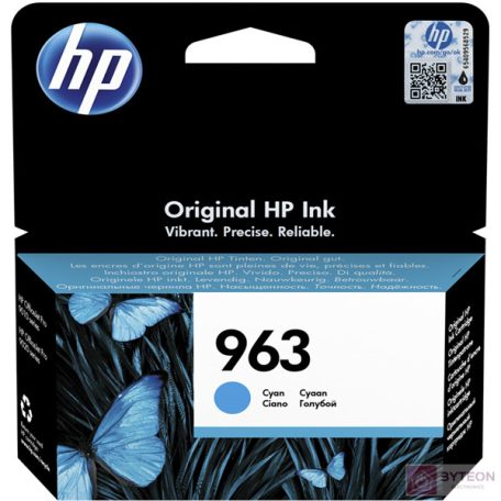HP Patron 3JA23AE (HP No963) Officejet Pro, ciánkék, 700/oldal