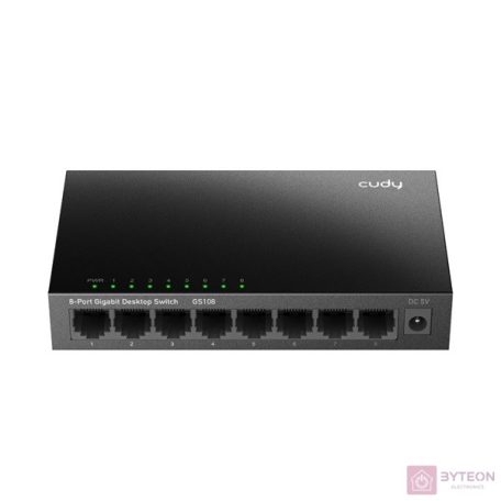 CUDY Switch 8x1000Mbps, Fémházas Asztali