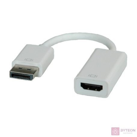 ROLINE átalakító DisplayPort-HDMI Adapter, DP Male - HDMI Female