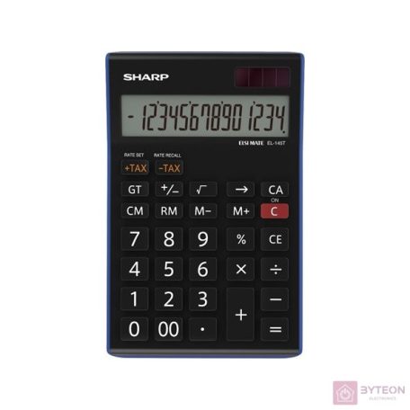 SHARP Számológép, asztali, 14 számjegy, SHARP "EL-145TBL"