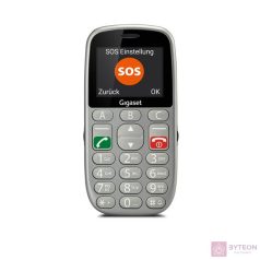   GIGASET GL390 mobiltelefon, idősek számára, Dual SIM, titán-ezüst