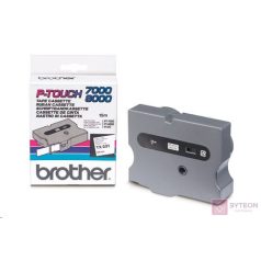   BROTHER szalag TX-251, Fehér alapon Fekete, Laminált, 24mm  0.94", 8 méter