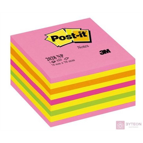 3M POSTIT Öntapadó jegyzettömb, 76x76 mm, 450 lap, , lollipop pink
