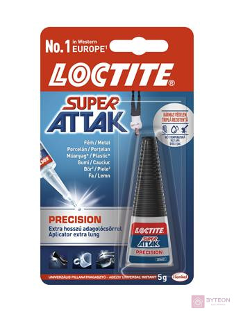 HENKEL Pillanatragasztó, 5 g,"Loctite Super Attak Precision"