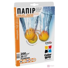   COLORWAY Fotópapír, magasfényű (high glossy), 200 g/m2, 10x15, 50 lap