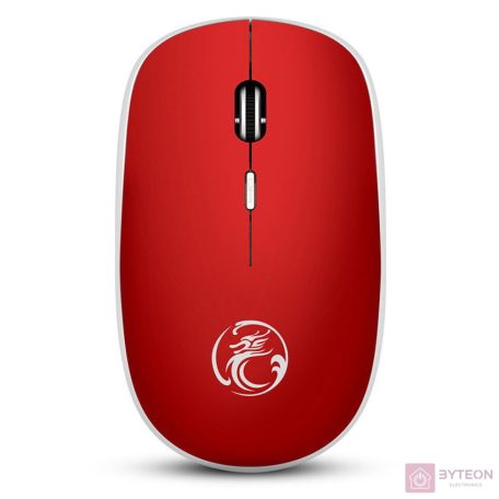 APEDRA Vezeték nélküli egér optikai, G-1600, 1600dpi, USB, Csendes kattintás, Piros
