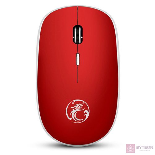APEDRA Vezeték nélküli egér optikai, G-1600, 1600dpi, USB, Csendes kattintás, Piros