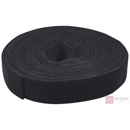 KAB LogiLink KAB0050 vágható tépőzáras kábelkötegelő - 4mx16mm - Fekete