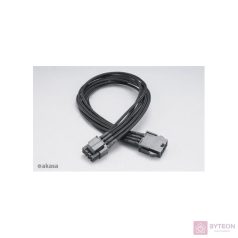   KAB Akasa 8pin SATA anya-apa tápkábel - 30cm - AK-CBPW08-40BK