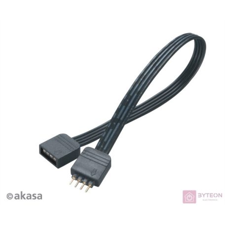 KAB Akasa 4pin RGB LED apa-anya világítást hosszabbító kábel - AK-CBLD01-20BK