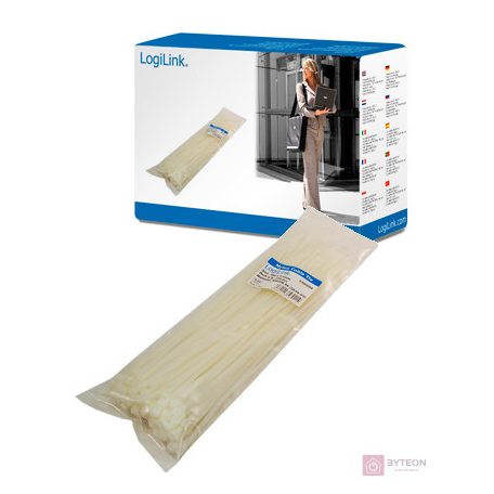 KAB LogiLink KAB0004 kábelkötegelő 100db/cs - 290x3,6mm