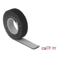   KAB Delock 18709 Hurkolható rögzítők, 1 m x 13 mm (H x Sz) tekercs, fekete