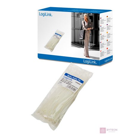 KAB LogiLink KAB0002 kábelkötegelő 100db/cs - 150x2,6mm